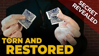 Torn & Restored Card Trick | Explained Step by Step