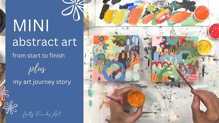 MINI Abstract Art on Wood + My Art Journey Story |...