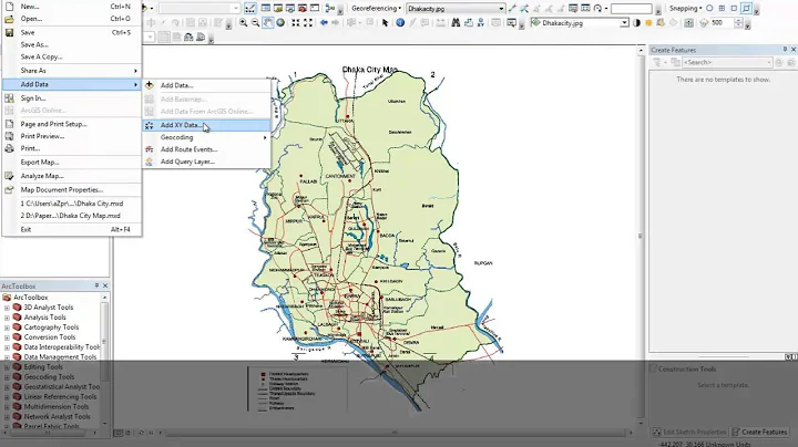 ArcGIS Tutorial 1- Georeferencing