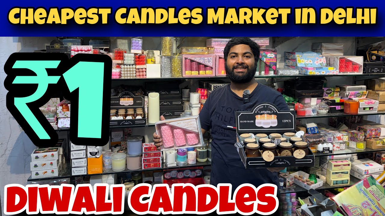 Wholesale Candle Market In Delhi | Cheapest Candles and Home Decor Collection 
