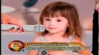 Sophia (Menina Brava Nãnãoo) no Programa da Eliana