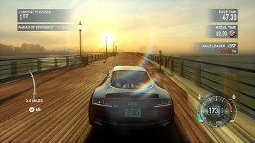 NFS The Run Platinum Medal 2:05.93 "Drive Hard with a Vengeance" East Coast Express Audi R8 V10