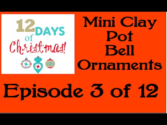 Clay pot christmas bell craft