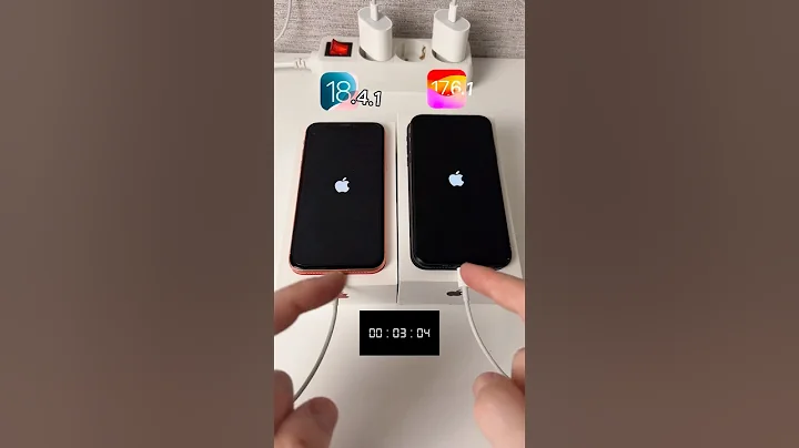 iPhone IOS 17.6.1 VS IOS 18.4.1 Power On Boot Speed Test Comparison