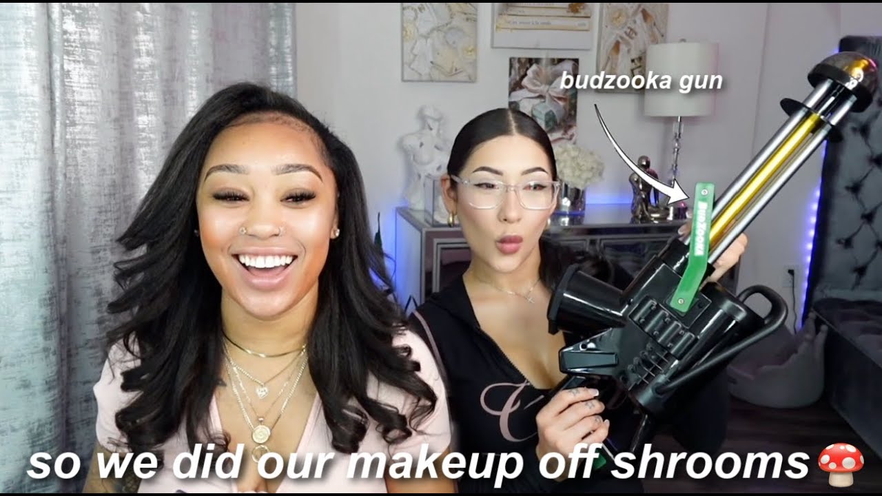we did our makeup high af off shrooms *hilarious*