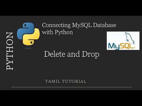 Delete and Drop My SQL Python Tutorial | Delete |Drop |MySQL #MySQL #PythonMySQL