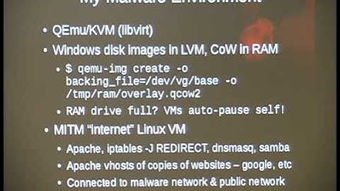 ShmooCon 2013: Malware Analysis: Collaboration, Automation & Training