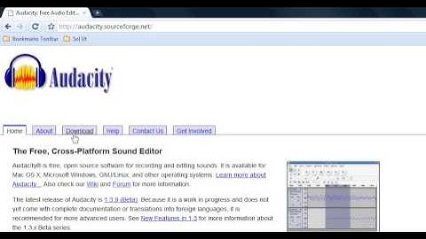 1: Get Audacity (FREE)