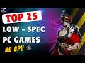 Low Spec PC Games That Will RUN SMOOTHLY Without Graphics Card
