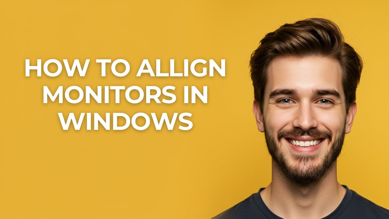 Screen Alignment Monitor How To Allign Monitors In Windows - GUIDE! - YouTube