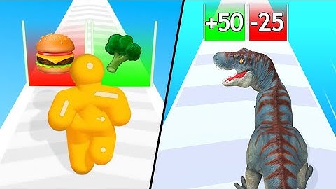 Tall Man Run | Dinosaur Evolution Dino Run / All Level Gameplay: Android,iOS