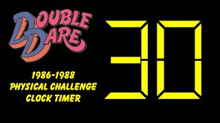 Double Dare 1986 30 Second Physical Challenge Clock Timer