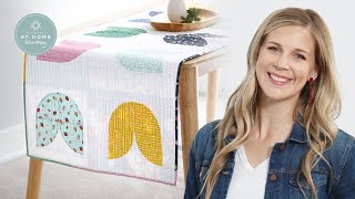 Make a 'Twirly Tulips' Table Runner with Misty Doan on At Home With Misty (Video Tutorial)