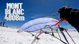 Launch from Summit of EU's highest peak - Mont Blanc 4808 m - Hike&Fly Solo via Gouter Route