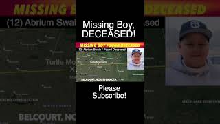 BREAKING NEWS: Missing Boy In Belcourt, North Dakota Found Deceased