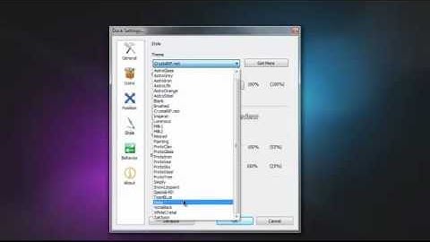 How to get a mac toolbar on windows 7