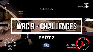 WRC 9 - CHALLENGES - PART 2 - Extreme weather and car faults, but I do get the co-driver this time.