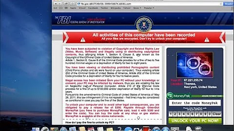 How to remove FBI Ransomware/virus (FBI MoneyPak Virus) on Mac OS X
