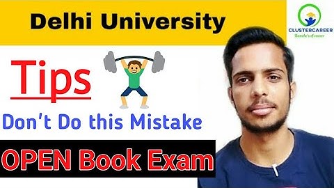 Tips for DU Open Book Examination | Delhi University Exam | How to prepare for DU Open Book Exam |