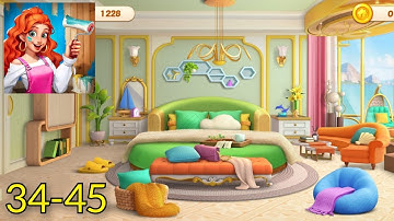 Makeover master - Home Desain Gameplay Walkthrough Part 3 Level 34-45 (Android) #gamingvideos