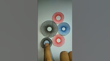 spirograph with rotary ruler #drawing #drawingfun #geometryart #geometri #geometris #spirograph