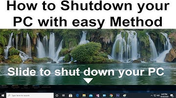 How to Make Slide to Shutdown Button for PC | Quickly Computer Shutdown Trick | Tricks Zone 2020