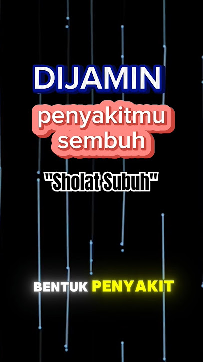 Ayo Bangun Subuh dan Rasakan Manfaatnya‼️