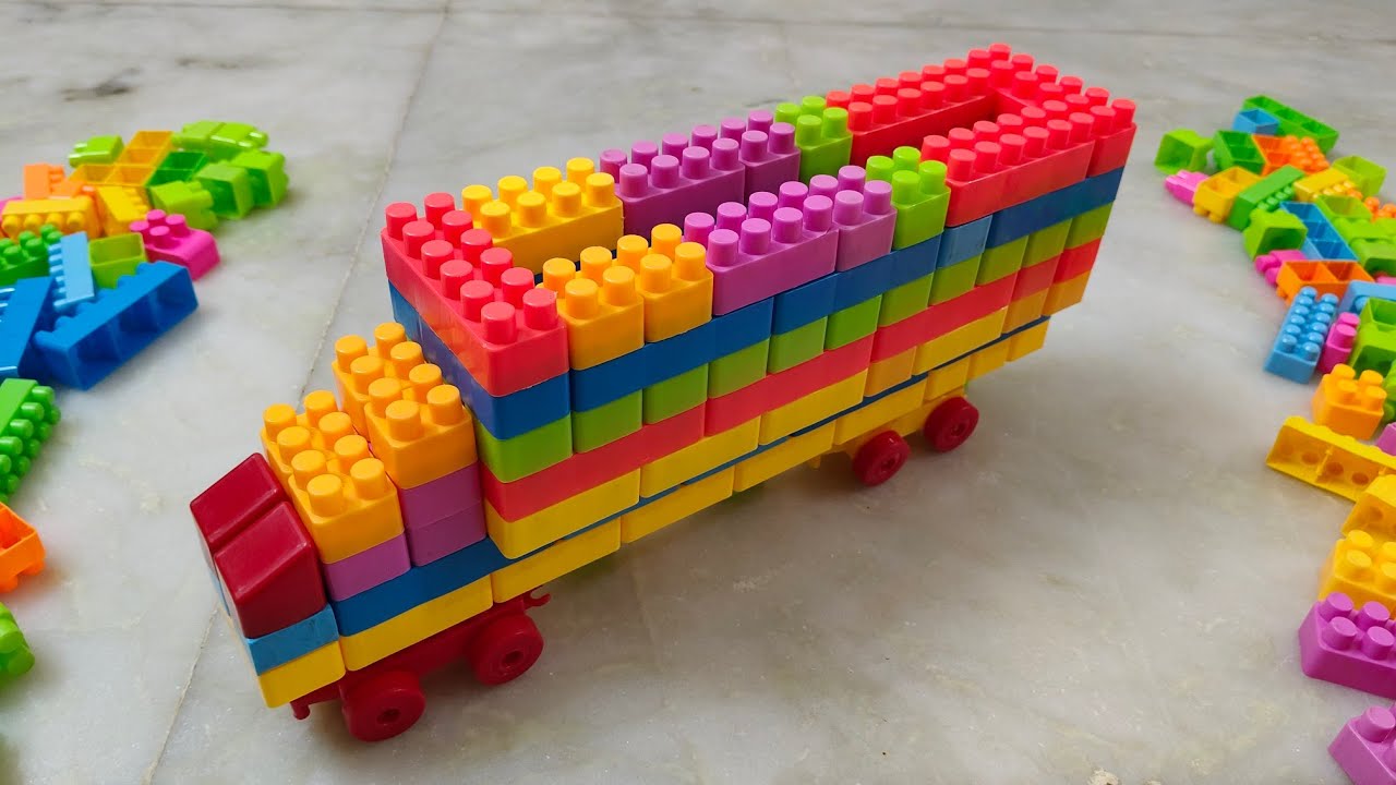 Satisfying DIY Big Truck ASMR/ Building Blocks/block game/lego building fun