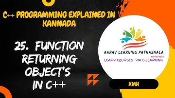 FUNCTION RETURNING OBJECTS IN C++ Class 25#AARAV LEARNING PATHASHALA