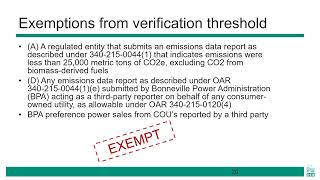 Third Party Verification Training Module 3: Electricity Suppliers
