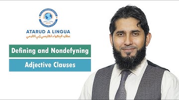 Defyning and Nondefyning Adjective Clauses