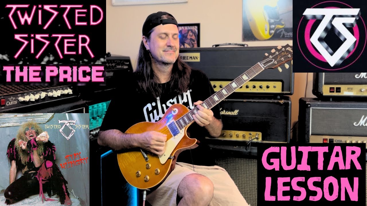 How To Play The Price By Twisted Sister - Guitar Lesson - Eddie Ojeda - Dee Snider - Jay Jay French