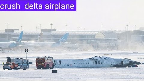 Dramatic video shows plane crashing and flipping over in Toronto 2025