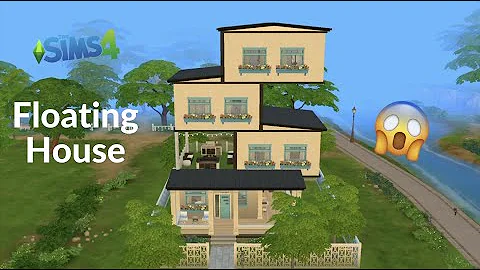 Building a FLOATING HOUSE in The Sims 4!