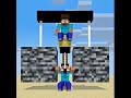 Pulling-down a Bigger and Bigger Bedrock Challenge #minecraft #shorts #herobrine