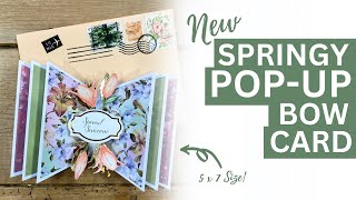 TRY THIS | NEW Card Fold Idea!!! No DIES NEEDED | Springy POP-UP Bow Card! by Sam Calcott UK - Mixed Up Craft 12,696 views 1 month ago 17 minutes