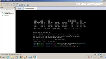 Konfigurasi Mikrotik Sebagai Gateway dan DHCP Menggunakan VMware