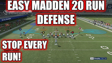 HOW TO EASILY LOCK UP ANY RUN IN MADDEN 20! BEST EASY MADDEN 20 RUN DEFENSE! TIPS & TRICKS