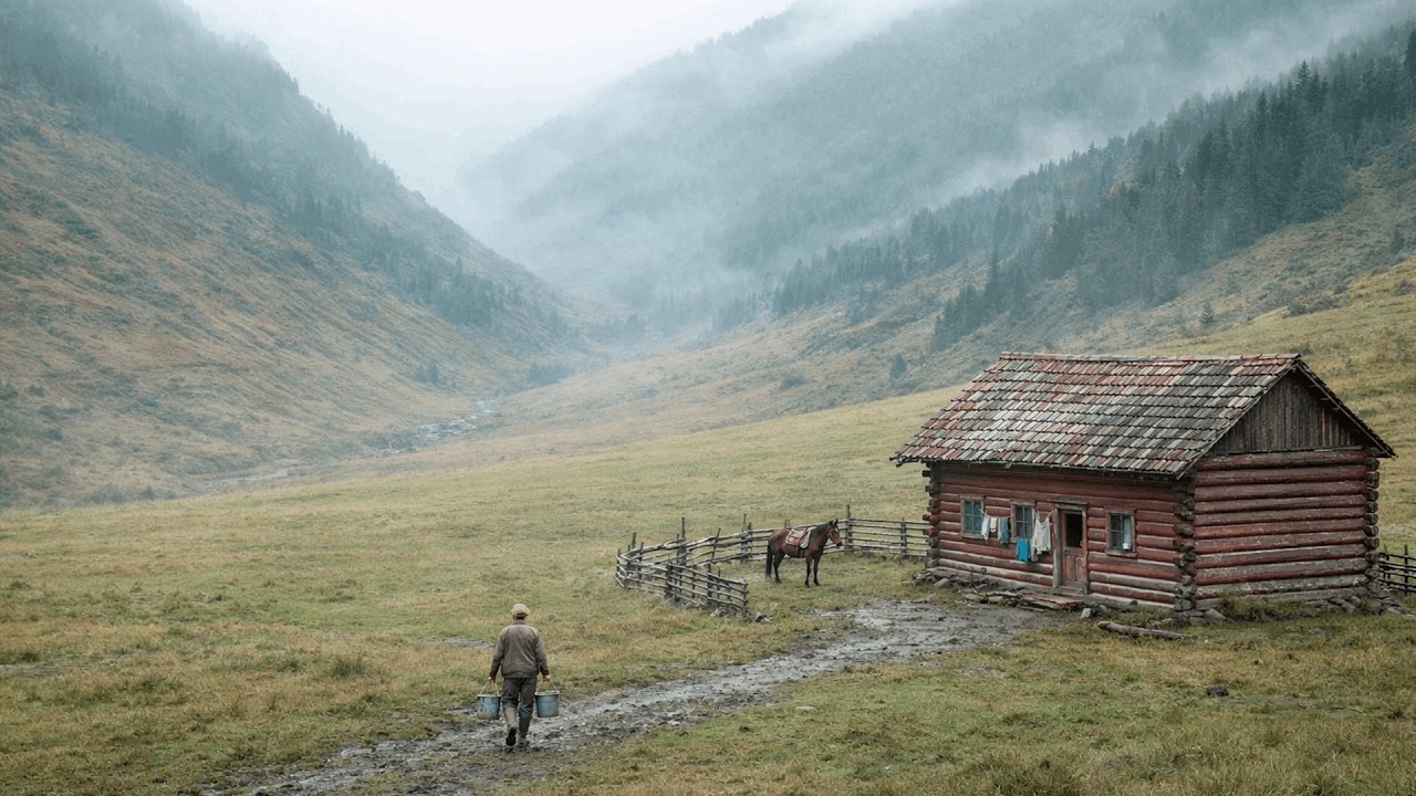Большая семья живет на краю света. Жизнь высоко в горах