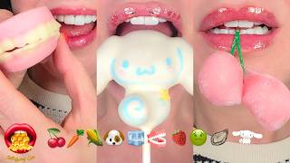 Very Satisfying Asmr Eating Emoji Food Challenge Frozen Honey Wax Candy Kohakutou
