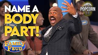 Name A BODY PART! Funny Answers That Made Steve Harvey LOSE IT! | Family Feud