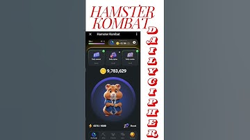 HAMSTER KOMBAT Daily Cipher #cipher #ciphercode #crypto #daily #hamsterkombat #hamsters #status #ai