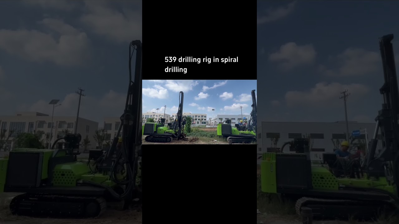 539 drilling rig in spiral drilling