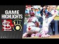 Cardinals vs brewers game highlights 51224  mlb highlights