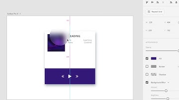 Adobe XD CC Beta  - Realtime background blur