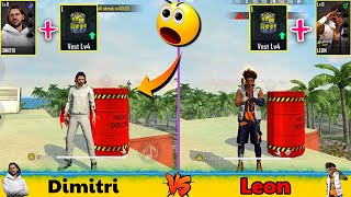 LEON VS DIMITRI FULL ABILITY TEST IN FREE FIRE - GARENA FREE FIRE