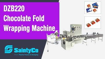 DZB220 Chocolate Fold Wrapping Machine-saintyco