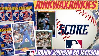 Score 1989 Baseball Pack Break Bo Jackson Randy Johnson Rookie card hunt