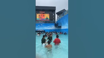 Thumbnail of heavy water splash on people #shorts #viral #trending #water #waterpark #song #dance #youtubeshorts