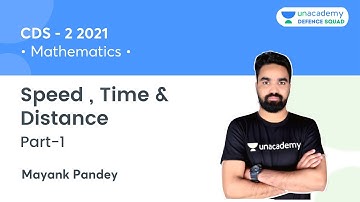 Speed , Time & Distance (Part-1) | Maths | Target CDS 2 2021 | Mayank Sir